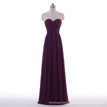 Aoliweiya New Standard Size Vestido de dama de honra roxo